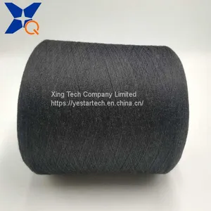 Black Ne32/2plies 20% Metal Fiber Blended With 80% Polyester Fiber Spun Yarn for Knitting Finger Tip Touchscreen Gloves-XTAA090 thumbnail-5