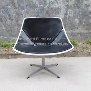 Modern Design Aluminium Legs Fiber Glass Leisure Living Room Chair thumbnail-2
