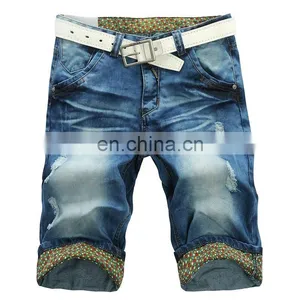 DiZNEW New Fashion High Quality Men's Denim Jeans Shorts thumbnail-1