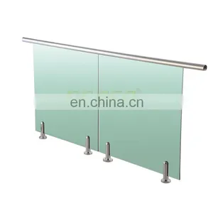 Popular Glass Holder Type Stainless Steel 48mm Terrace Glass Railing thumbnail-3