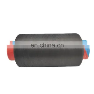 Environment Protection GRS Dyed Black SD DTY 300D/96F AA Grade NYLON Filament Yarn Dty 300/96 Black thumbnail-1
