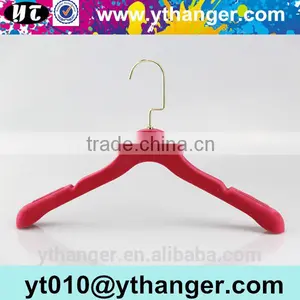 YY0493 Custom Hanger Factory Bridal Dress Hanger Wedding Dress Purple Notched Velvet Hanger Supplier's Choice thumbnail-5