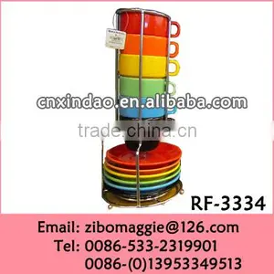 Popular Stackable Promotional Mug Made In China for Ceramic Coffee Mug/ Cup Display Rack thumbnail-1