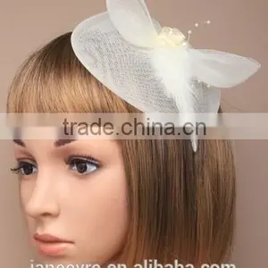 100% Sinamay Fabric Fascinator Hat For Wedding/Party/Chuch thumbnail-1