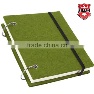 Hot Selling Felt Spiral Notebook High Qulaity Wool Notebook Multicolor Cover With Elastic thumbnail-1