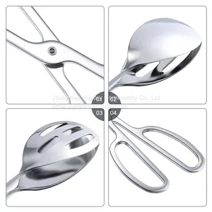 Buffet Tongs Stainless Steel Buffet Party Catering Food Serving Tongs Salad Tongs thumbnail-4