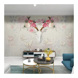 3D Room Decor Wall Stickers Self-Adhesive Wallpaper For Modern Wall Drop Ship thumbnail-4