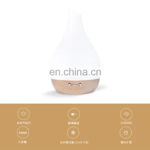 Ultrasonic Electric Air Humidifier Aroma Essential Oil Diffuser Wood Grain Remote Control With 4 Colors LED Light thumbnail-4
