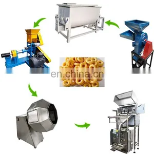 Sweet Corn Puff Machine Snack Bar Screw Extruder Puffed Corn Chips Snacks Food Making Machine thumbnail-2