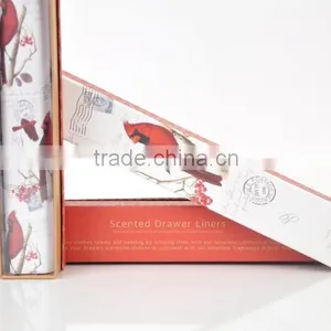 6pcs Pack Drawer Liners With Bird Printing thumbnail-1