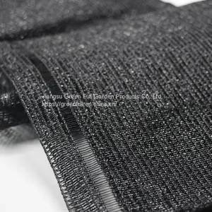 220gsm Heavy Density Black Shade Net With Knitted Eyelet Shading Fence Net thumbnail-2