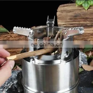 Folding Portable Camping Hiking Backpacking Stainless Steel Burning Stove Camp Stove thumbnail-5