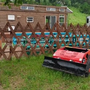Gasoline Engine Cutting Width 800mm 500mm Cutting Width Remote Control Slope Mower With Tracks thumbnail-4