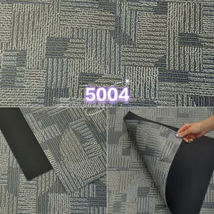 Guangdong Wholesale Engineering PVC Floor 2mm Carpet Grain LVT Floor Square Stone Plastic Floor Tile Dryback Floor Glue thumbnail-2