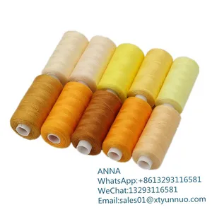 Dyed Spun 100% Polyester Yarn Polyester Sewing Thread thumbnail-1
