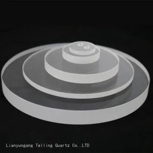 20mm Thick Round Quartz Plate Quartz Glass Disk Quartz Sheet thumbnail-1