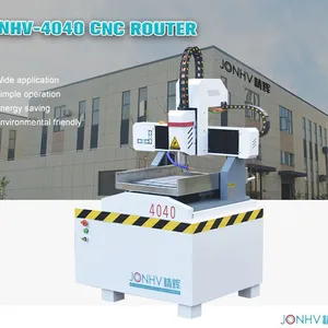 JONHV 3030 4040 6060 Mini Small Cheap Cnc Router With High Precision for Aluminum Brass Metal Stone Jade Pcd Pe Pvc Wood thumbnail-1