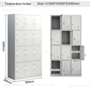 Commercial Grade Lockable Steel Wardrobe: Cold Rolled Metal Storage Locker With Anti-corrosion Finish for Police Stations, Airports and Public Areas thumbnail-3