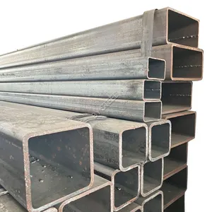 Building Material MS ERW Hollow Section Square Rectangle Pipe Hollow Iron Pipe Welded Black Steel Pipe Tube thumbnail-5