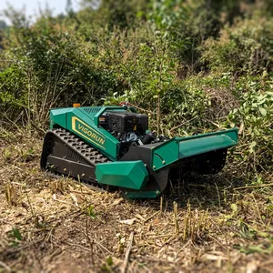 Vigorun Radio Controlled Track-mounted Weed Trimmer MTSK800 800mm Remote Operated Tracked Grass Cutter for Sale thumbnail-1