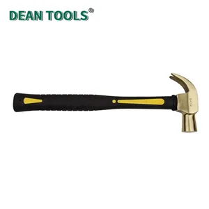 Non-Sparking Claw Hammer, Beryllium Copper, 450g Head,320mm Length, Ergonomic Handle thumbnail-2