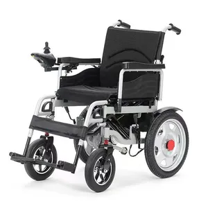 Lightweight Comfortable Folding Medical Wheelchair Manually Control Battery Powered Electrical Wheelchair Electric Wheelchair thumbnail-1