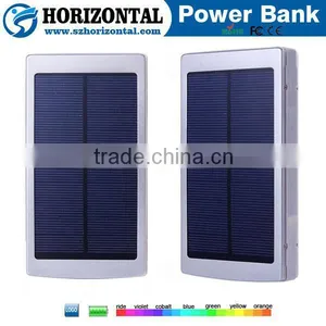 Free Custom Logo Power Bank,High Capacity Solar Power Bank 10000mAh Mobile Charger thumbnail-3
