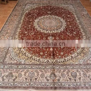 9x12 Prayer Rugs for Sale, Washable Hand-knotted Persian Cotton Carpet Oriental Rug thumbnail-6