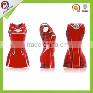 Top Quality Dry Fit Custom Sublimation Netball Uniforms Quality Choice thumbnail-5