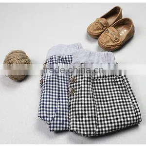 2015 Korean Version of the New Spring and Summer Boy Pants Kids Plaid Long Pants thumbnail-5