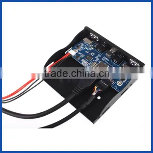 3.5" Expansion Floppy Bay Front Panel 2 USB 3.0 + Type C + HD Audio Ports Hub thumbnail-6