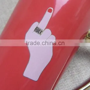 2015 Hot Sell Red Mugs With Gold Colour thumbnail-4