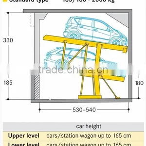 Two Layers Car Lift Parking thumbnail-5