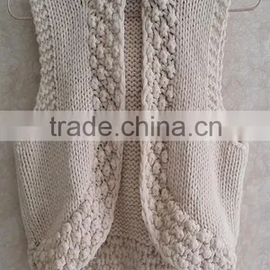 Children's Knitting Wear Kids' Sleeveless Hoodie Sweater Waistcoat thumbnail-1