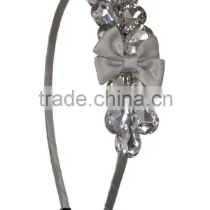 Faux Gemstone With Bow Hairband/Heanband thumbnail-2
