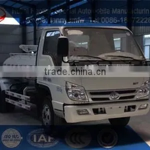 Mini Small Self-cleaning Suction Truck for Sale Hubei Haotian New Design Vacuum Fecal Suction Truck Sewage Suction Truck thumbnail-1