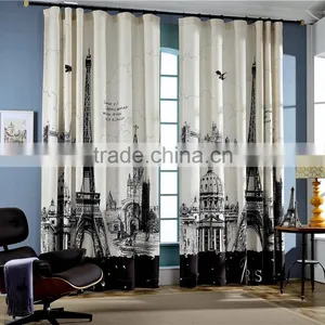 Contemporary and Contracted Cotton/Linen Shading Curtain Fabrics thumbnail-2