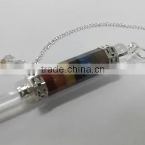 Bonded Chakra 3 pc Gemstone Pendulums thumbnail-1