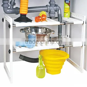 S/S+ABS 47(83)*30.5*40 Kitchen Tools Multifunctional Storage Rack/grocery Rack/kitchen Utensil Drying Rack thumbnail-2