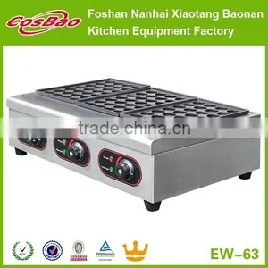 Industrial Takoyaki Griller Equipment Gas 3-Head Fishball Cooker/ Japanese Octopus Maker GW-63 thumbnail-4
