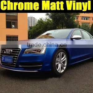 Newest Model Chrome Matt Car Vinyl , Super Matt Car Sticker Chrome Matt With Size 1.52x20m Each Roll thumbnail-1