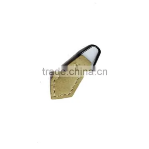 Brown Black Quality OEM Leather PU PVC Zipper Pull thumbnail-3