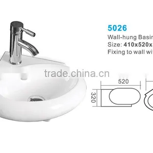 Wall Hung Basin and Sink for Hotel Bathroom Project thumbnail-2