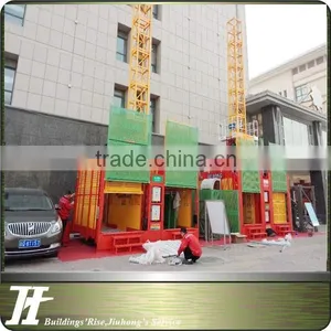 High Quality SS100/100 Rack and Pinion Material Hoist,Building Lift for Lifting Materials thumbnail-2