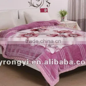 100% Polyester Warp Knitting Interweaving Blanket thumbnail-1