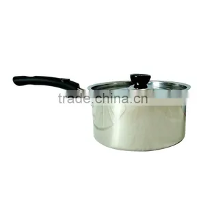 Stainless Steel 304 Nonstick Mini Kitchen Universal Pot With Seeable Glass Lid thumbnail-3