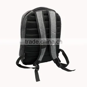 High Quality Custom Design Fabric and PU Leather Office Backpack Bag thumbnail-3