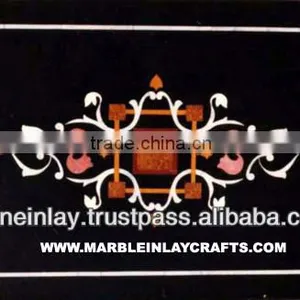 Black Marble Inliad Table Top thumbnail-1