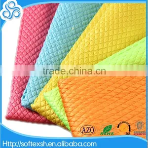China Factory Direct Sell 30x40cm Microfber Fish Scale Car Window Cleaning Towel thumbnail-1