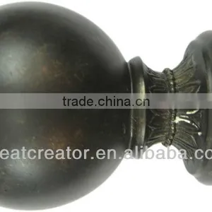 Home Decor Black Classic Ball Bed Finials thumbnail-1
